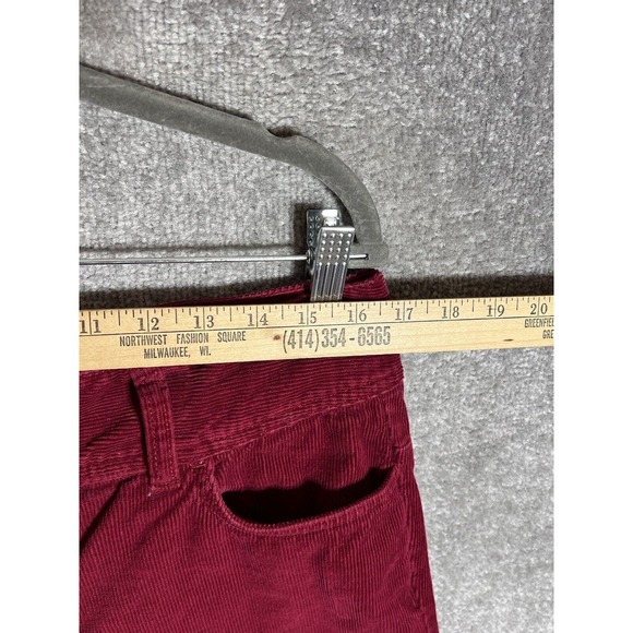 Tommy Hilfiger Bootcut Corduroy Jeans Womens‎ Size 12 Red Cotton Pockets - Picture 9 of 12
